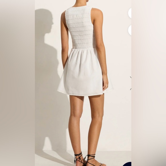 Faithful The Brand- Epoca white mini dress - Picture 4 of 6